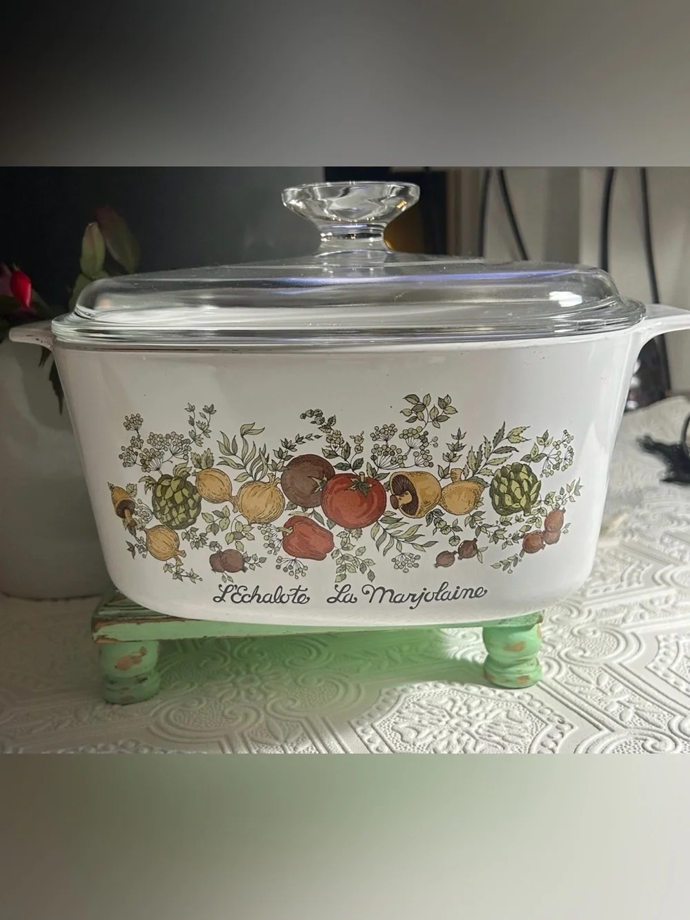 Corning Ware Spice of Life L’Echalote La Marjolaine A-3-B 3 Qt Casserole w/Lid